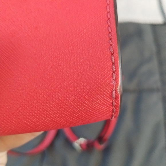 Burnt Red Micheal Kors Crossbody Purse - Picture 7 of 11